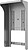 Suporte de superfície - Específico para o controlo de acesso - Compatível com DS-K1T673x - Com viseira - 250 (Al) x 135 (Lg) x 80 (Fd) mm - Fabricado em PC DS-KAB673-S1 - imagem 1