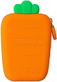 Porta Moedas Silicone Cenoura 1un Porta Moedas Silicone Cenoura 1un