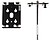 NANLITE T12 Clip transparente p/ 2 PT c/ Pin NANLITE T12 Clip transparente p/ 2 PT c/ Pin - Suporte Nanlite T12 para forquilha de cabeça esférica de 2 tubos NLHDT12-2P - imagem 1