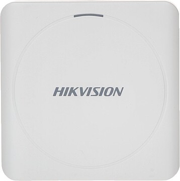 DS-K1801E : Leitor de acesso - Acesso por cartão EM - Indicador LED e acústico - Wiegand 26/34 - Compatível com os controladores Hikvision - Apto para exterior IP65