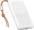 Power bank magnético sem fios VEGER - Capacidade 10000mAh - Entradas USB-C, Lightning - Saídas USB-C, USB-A, sem fios - Carregar dispositivos 3 de cada vez - Carregamento rápido PD20W VG-W1151-W