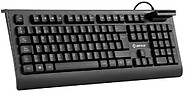 Teclado USB Unykach KB918 com Leitor Inteligente de Tipo PC/SC 2.0 como DNIe ou Cartão Sanitário Espanhol - Idioma Espanhol - Cor Preta UK529181