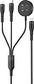 Veger - Cabo USB 2.0 3 em 1 - USB-C para USB-C, Lightning e Smartwatch - Revestimento metálico, Nylon trançado - Comprimento 1.5m - Cor preto VG-V730