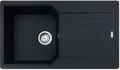 UBG61186BK : FRANKE BANCA UBG FRAGRANITE OYSTER BLACK MATT
