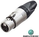 Ficha Canon Femea 3 Pinos - NEUTRIK C-NC3FXX