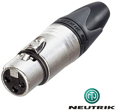 C-NC3FXX : Ficha Canon Femea 3 Pinos - NEUTRIK