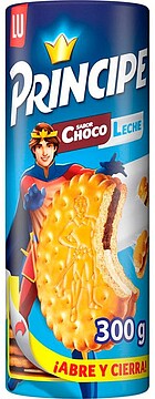 80252 : Bolachas principe recheio chocolate e leite embalagem de 300 gr Bolachas principe recheio chocolate e leite embalagem de 300 gr
