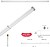 Barra de Cortina Extensível 37.5/60 cm. COM Mola de Pressão Ajustável (1 Peça) - imagem 1