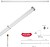 Barra de Cortina Extensível 52,5/90 cm. COM Mola de Pressão Ajustável (1 Peça) - imagem 1