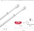 Barra de Cortina Extensível 70/88 cm. COM Suporte, Sem Mola (2 peças) - imagem 1