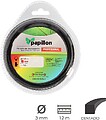 Fio Nylon Corta-relva Quadrado Dentado Profissional Ø 3,0 mm. Rolo 12 metros. Fio Nylon Corte Corta-relva Erva, Fio Nylon Dentado Profissional Ø 3,0 mm. Rolo 12 metros