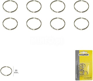 Anilha Llavero Ø 20 mm (Blister 8 peças)