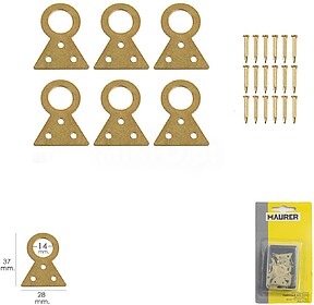 Pendura Quadros Fixo Nº2 (Blister 6 peças)