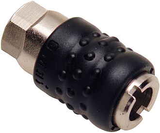 Plug 1/4 fêmea rápida (Blister 1 peça)