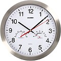 RELÓGIO DE PAREDE Ø 30 cm. COM Higrómetro e Termómetro. Frontal Em Aço