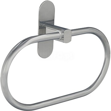Toalheiro Forma Anilha Cor Inox COM Efeito Espelho, Autocolante Resistente, Porta Toalhas, Toalheiro Adesivo Parede/ MOVEL Toalheiro Maurer Anilha Cor Inox Autocolante