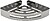 Cesto Canto WC Autocolante, Cor Inox COM Efeito Espelho, Autocolante Resistente ou COM Parafusos Cesto Canto WC Maurer Cromado Cor Inox Autocolante - imagem 1