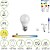 Lâmpada LED Esférica Rosca E27 4.5 Watt. Equivalente a 55 Watt. 470 Lumens. Luz Quente (2700º K.) Lâmpada LED Esférica Rosca E27 4.5 Watt. Equivalente a 55 Watt. 470 Lumens. Luz Quente (2700º K) - imagem 1
