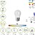 Lâmpada LED Esfera Rosca E27. 6.5 Watt. Equivalente a 50 Watt. 806 Lumens. Luz Neutra 4000º K. Lâmpada LED Esfera Rosca E27. 6.5 Watt. Equivalente a 50 Watt. 806 Lumens. Luz Neutra 4000º K - imagem 1
