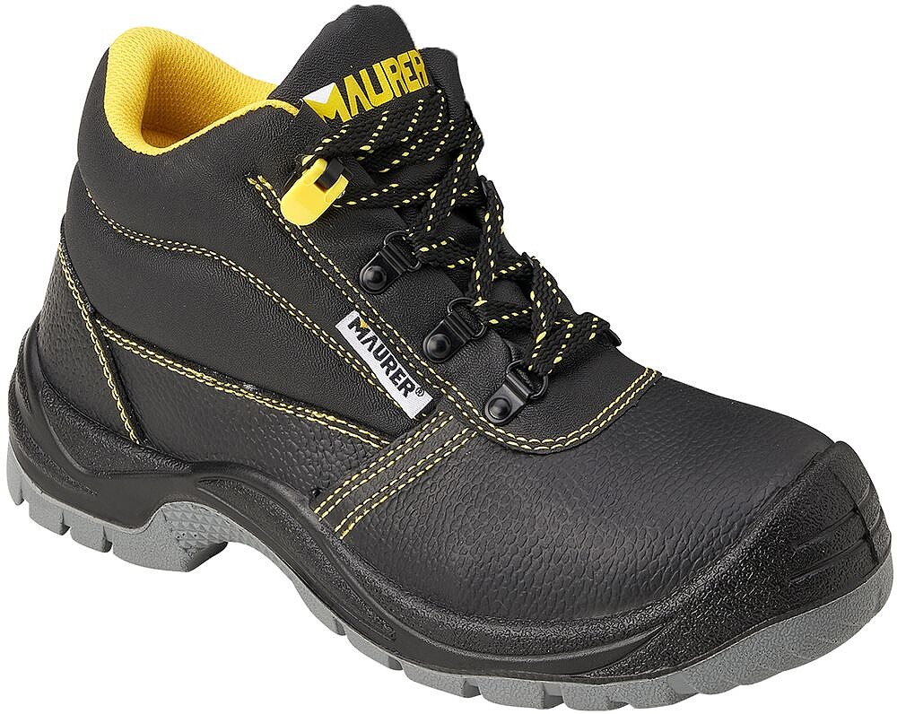 Botas de Segurança Maurer S3 Modelo Capua Antiderrapante Com Sola e Biqueira Anti-perfuração e Resistência A Hidrocarbonetos Nº 41. (