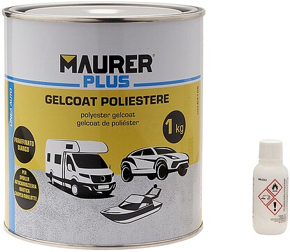 Gel Coat Poliéster 1kg. Branco. Tinta Poliéster Para Fibra de Vidro/ Resina. Gel Coat Poliéster 1kg. Branco