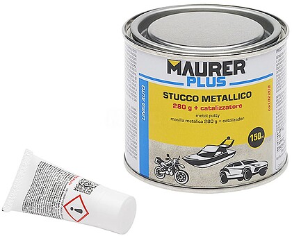 Massa Reparadora Metais 325 Ml. Com Endurecedor. Massa Metal, Massa Reparação Carros, Massa Metálica. Massa Reparadora Metais 325 ml. Com Endurecedor
