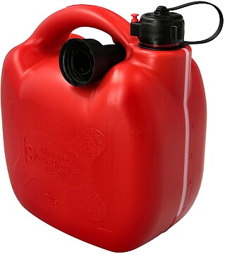 Bidão Homologado Para Gasolina De 5 Litros Fabricado Em Polietileno De Alta Densidade