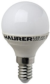 LÂMPADA DE LED ESFER. 4w E14 - 300 lúmen 25w
