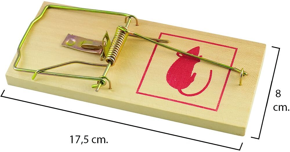 Armadilha para ratos Madeira 17,5 x 8 cm