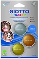 Giotto Make Up Metallic Pack com 3 Maquilhagens Faciais - Lava-se com Água - Testada Dermatologicamente - Cores Metálicas Sortidas F475500
