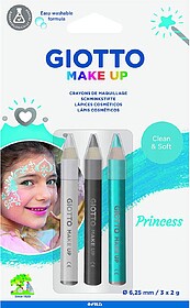 Kit de Maquilhagem Giotto Princesa com 3 Lápis de Maquilhag...