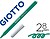 12 x Marcador giotto turbo color lavavel com ponta bloqueada unicolor verde escuro Marcador giotto turbo color lavavel com ponta bloqueada unicolor verde escuro 485020 - imagem 1