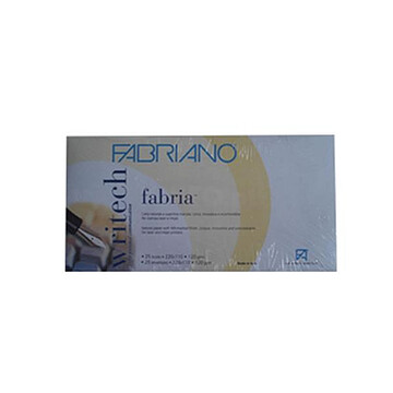 Envelope Papel Natural 95gr 11x22cm Blister 25un Castanho