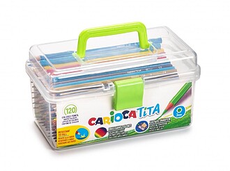 Pacote Tita Carioca de 120 Lápis de Resina - Corpo Hexagona...