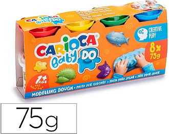 Carioca Baby Do Pack de 8 Pastas de Modelar - Super Leve - E...
