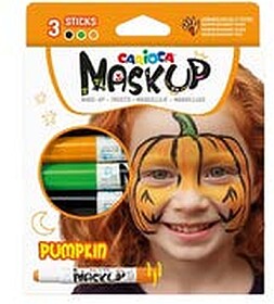 Carioca Máscara de Pinturas Faciais Abóbora Pack 3 Cores P...