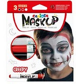 Carioca Máscara Creepy Pack de 3 Cores para a Pele - Cores ...