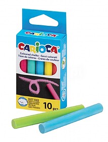 Carioca Pack de 10 Giz Standard - sem Pó - Cores Brilhantes...