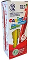 Carioca Jumbo Rotulador - Corpo Octogonal Maxi - Tinta Superlavável - Ponta Maxi 6mm Bloqueada - Tampa Ventilada - Cor Amarelo CA40130/05