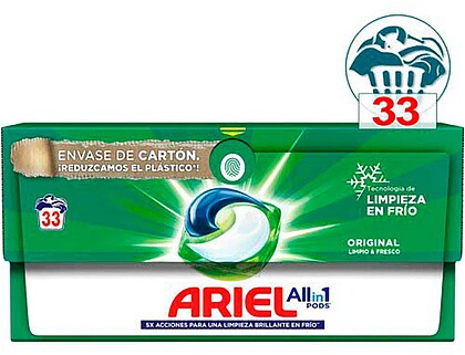 58063 DETERGENTE EM CÁPSULAS PODS, 5 EM 1, 33 DOSES