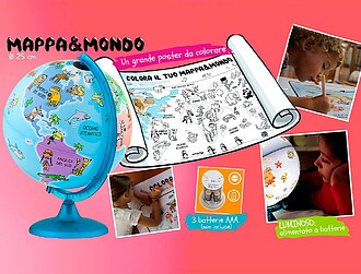 0325MMMMSP6BB : Globo terrestre nova rico com luz infantil m...