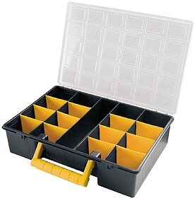 Maleta Organizadora de Plástico com 17 Compartimentos e Div...