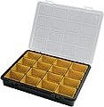 Organizador Plástico 16 Compartimentos Extraíveis 242x188x37 mm. Caixa Arrumação, Maleta Organizadora, Organizador Plástico Organizador Plástico 16 Compartimentos Extraíveis 242x188x37 mm