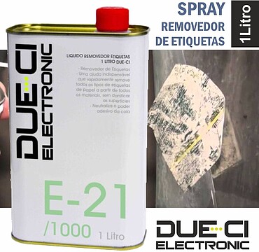 E-21/1000 : LÍQUIDO REMOVEDOR ETIQUETAS 1 LITRO DUE-CI