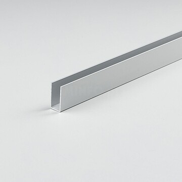 85939 PERFIL BRICOLAGE U ALUMÍNIO ANODIZADO 1000 x 8 x 8 mm