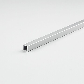85943 TUBO QUADRADO DE ALUMÍNIO ANODIZADO 1000 x 20 x 20 mm