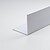 Perfil Bricolage Ângulo PVC Branco Acetinado 2000 x 20 x 20 mm 85723 - imagem 1
