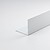 Perfil Bricolagem Ângulo Alumínio Pintado Branco 2000 x 25 x 25 mm 85738 - imagem 1