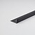 Perfil Bricolage Ângulo L Alumínio Preto Mate 1000 x 20 x 10 mm 85844 - imagem 1