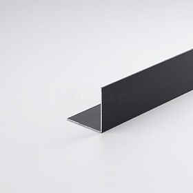 85796 PERFIL BRICOLAGE ÂNGULO ALUMÍNIO PRETO MATE 1000 x 3...